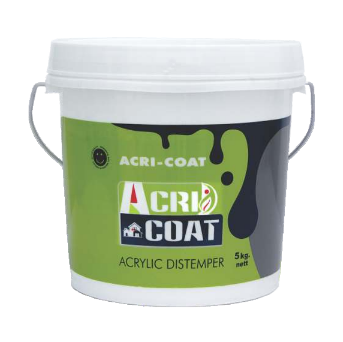 Acri-Coat: Water-based acrylic distemper bucket